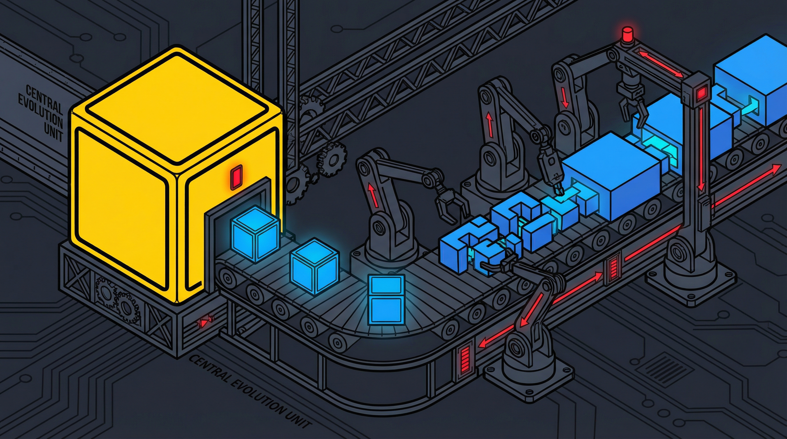 Self-Building Software Illustration